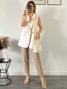 SHEIN LUNE Chaqueta De Traje Para Mujer