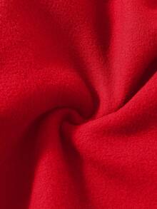 Men's Printed Thermal Lined Sweatshirt - Red - View 5