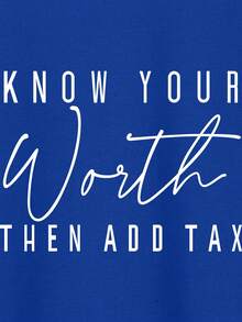 Nam Slogan In Ngắn tay Áo thun - Xanh đậm - Xem 6