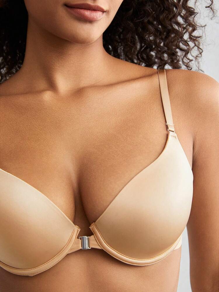 Leisure 3pcs/Set Women's Front Buckle Push-Up Bra