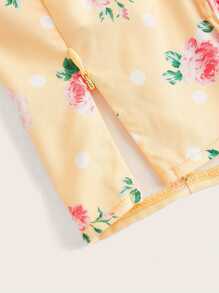 SHEIN DECDS 女性花卉印花背心 - 黃色 - 查看 9