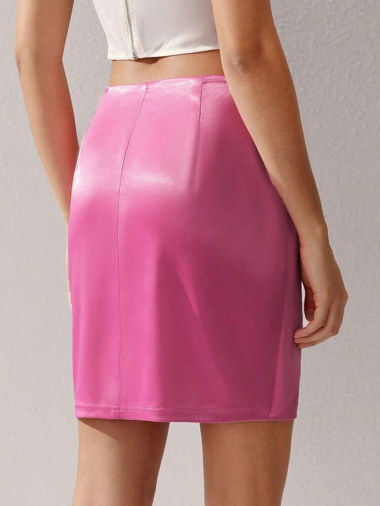 Designer Women's High Waist Elegant Skirt, For Holiday, Party, Vacation, Spring & Summer, Beach, Festival, Ibiza Fits