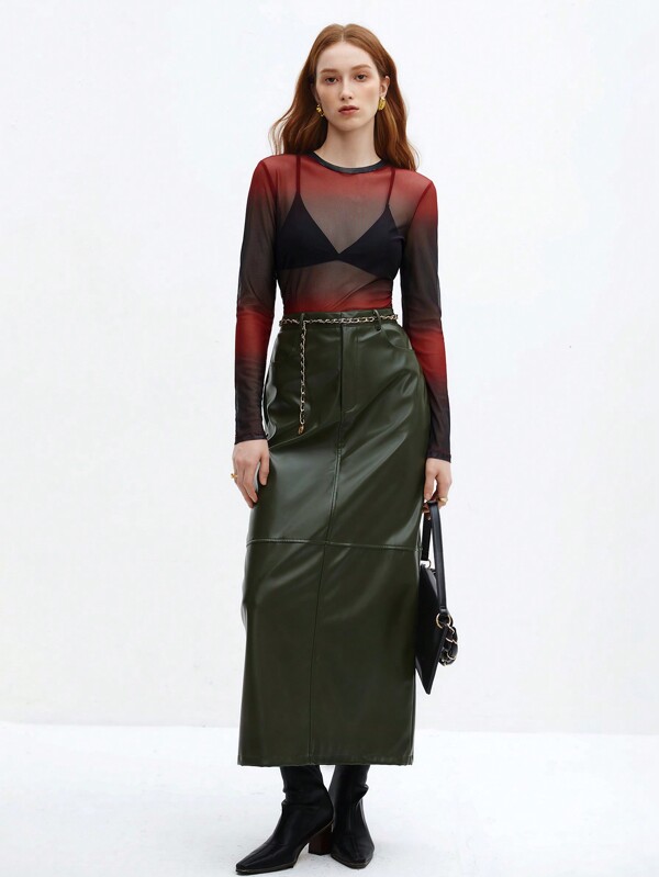 Maija 女士高開叉長裙