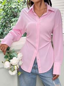 SHEIN EZwear Valentine Pink Shirt