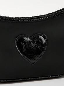 SHEIN MOD Bolso De Hombro De Mujer, Negro - Negro - Ver 11