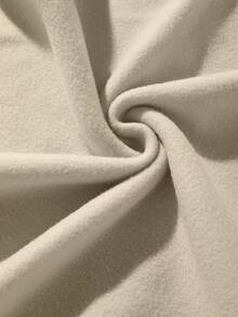 SHEIN EZwear Women's Letter & Bear Printed Round Neck Sweatshirt - Beige - View 5