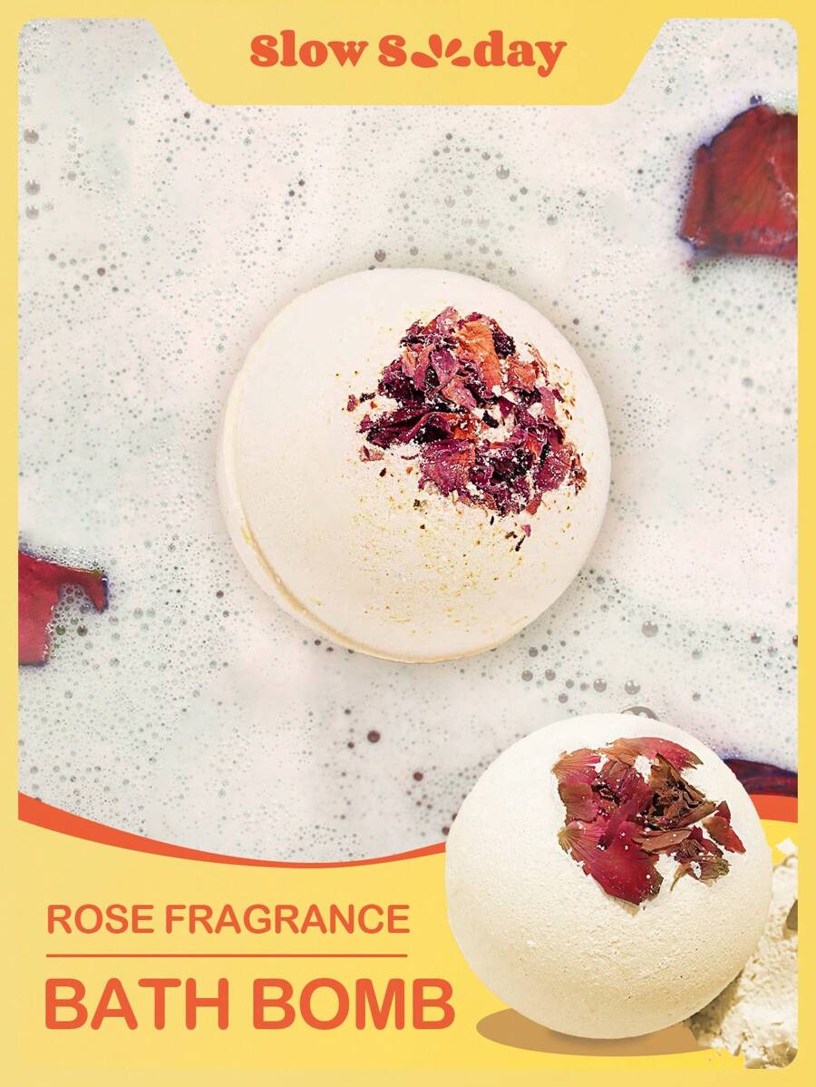 SlowSunday 玫瑰香汽泡彈-120g