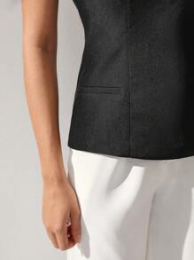 Camila Diniz Designer Women Minimalist Tube Top,For Summer, Holiday, Vacation, Festival - Black - View 6