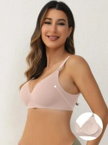 Moonlight&Mama 孕婦無痕哺乳胸圍（果凍款式），適用於孕婦 - 粉色 - 查看 4