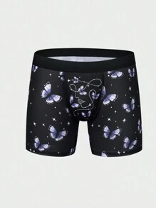 Men'S Butterfly Printed Boxer Briefs - Multicolor - View 1