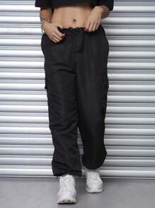 女性褲子 - 黑色 - 查看 5