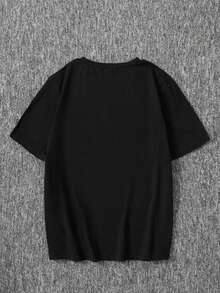 Tween Boys Baseball Printed T-Shirt - Black - View 2