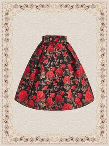 SHEIN DECDS Của phụ nữ In hoa Váy - Đỏ - Xem 4