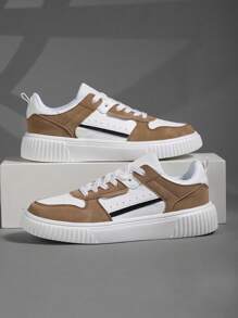 Men's Sports Shoes Men's Fashion Handsome Casual Shoes Lace Up Men's Shoes Skateboarding Shoes Men's Board Shoes Personalized Street Men's Shoes