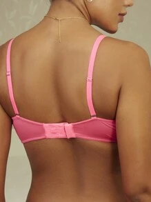 女士胸罩和內衣背心 - 玫紅色 - 查看 2