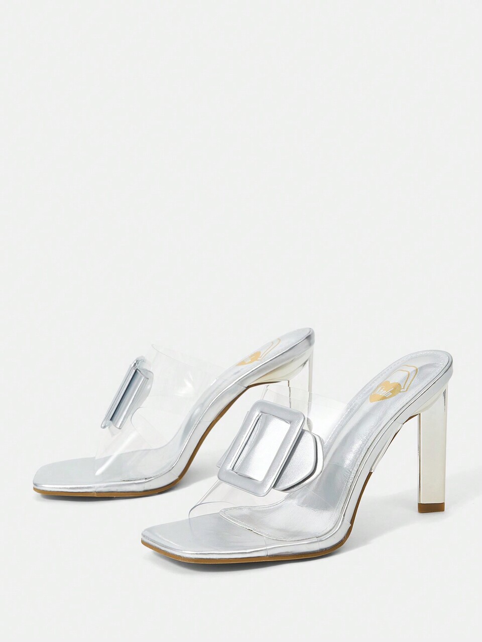 Modern Fashion Magazine Style Electroplated High Heel Sandals