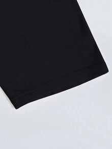 Men's Mushroom Printed Short Sleeve T-Shirt - Black - View 6