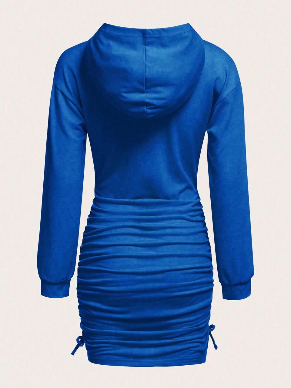 Teen Girls' Y2k Streetwear Academy Letter Printed Hooded Sweatshirt Dress With Ruffle Hem