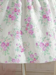 SHEIN Conjunto De Dos Piezas Con Falda Texturizada Y Top De Color Liso Para Niñas Pequeñas Para Primavera Y Verano