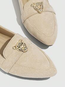 2025 Autumn Women's Lightweight, Pointed-Toe Ballet Flats For Daily Comfortable Wear,Loafers For Women - Apricot - View 7