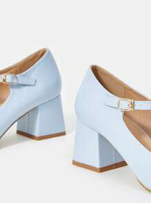 CUCCOO DOLLMOD Của phụ nữ Giày cao gót Giày nữ Baotou - Màu xanh lam - Xem 5