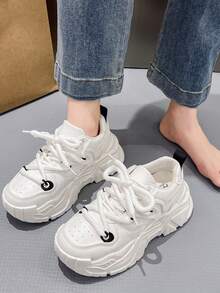 女款2021新春/秋時尚、百搭、舒適的厚底楔型鞋 - 黑色 - 查看 5