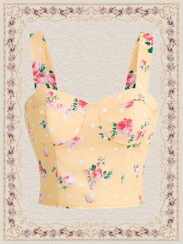 SHEIN DECDS 女性花卉印花背心