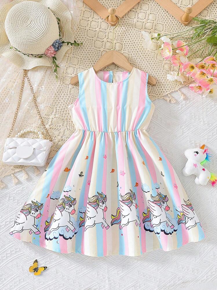 メゾピアノ ユニコーンワンピース 110 新品 メゾピアノ ユニコーン総柄