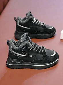Boys' Simple Casual Sneakers For Kids - Black - View 5