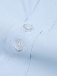 Manfinity Mode Men's Long Sleeve Shirt - Blue - View 5