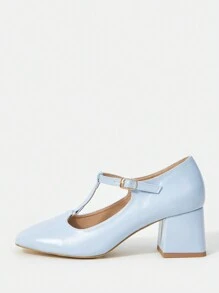 CUCCOO DOLLMOD Của phụ nữ Giày cao gót Giày nữ Baotou - Màu xanh lam - Xem 3