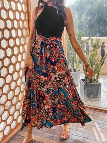 Breezaya Robe Dos Nu Sans Manches À Motif Imprimé - Multicolore - Voir 4