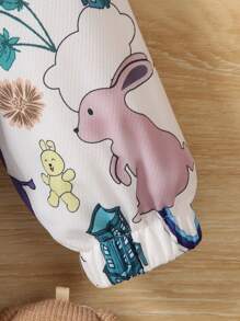 嬰兒男童卡通印花連帽夾克 - 彩色 - 查看 5