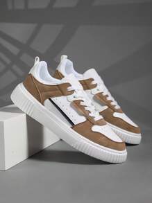 Men's Sports Shoes Men's Fashion Handsome Casual Shoes Lace Up Men's Shoes Skateboarding Shoes Men's Board Shoes Personalized Street Men's Shoes