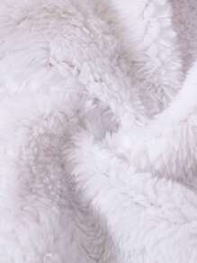 SHEIN Baby Boys' Chinese Style Round Neck Fleece Sweatshirt, Long Pants And Vest Set