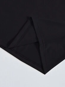 Men's Surfing Slogan Printed T-Shirt - Black - View 5