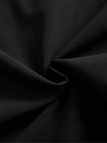 男士束口帽休閒外套 - 黑色 - 查看 8