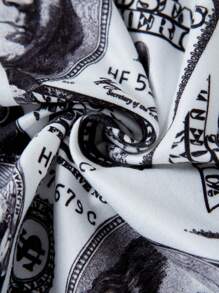 SHEIN EZwear Women's Dollar Pattern Round Neck Cami And Shorts Set - Multicolor - View 6