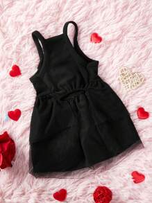 PETSIN 情人節黑色網眼蕾絲寵物衣服,粉色蝴蝶結