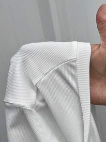 Coolane 大码短款不对称荷叶边 T 恤，夏季