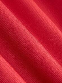 Manfinity AFTRDRK 男士格紋翻領西裝外套 - 紅色 - 查看 5