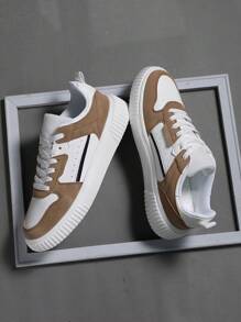 Men's Sports Shoes Men's Fashion Handsome Casual Shoes Lace Up Men's Shoes Skateboarding Shoes Men's Board Shoes Personalized Street Men's Shoes