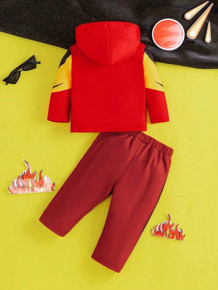 Infant Boys' Cute Hoodie And Sports Pants