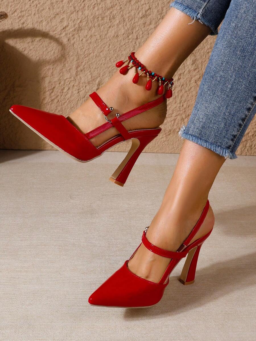 pointed toe high heel pumps