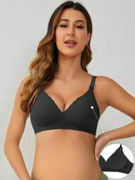 SHEIN Maternity Seamless Nursing Bra (Jelly Style) For Mother