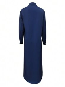 Women's Butterfly Print Button-Up Casual Long Shirt - Multicolor - View 2