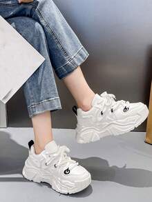 女款2021新春/秋時尚、百搭、舒適的厚底楔型鞋 - 黑色 - 查看 2