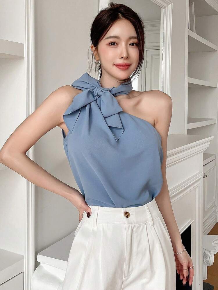 Women Fashion Casual Solid Color Sleeveless Blouse,Sleeveless Tops Going Out Tops