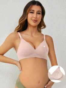 Moonlight&Mama 孕婦無痕哺乳胸圍（果凍款式），適用於孕婦 - 粉色 - 查看 7