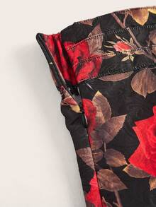 SHEIN DECDS Của phụ nữ In hoa Váy - Đỏ - Xem 9